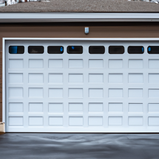 Insulated suburban garage door with visible bottom seal and driveway in Basking Ridge, NJ.